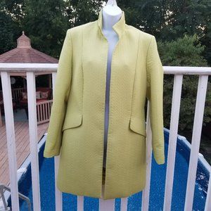 VALERIE STEVENS Lightweight Lined Lime Green Jacket/Coat Women's 10